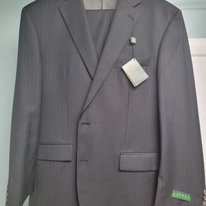Black pinstripe suit Ralph Lauren
